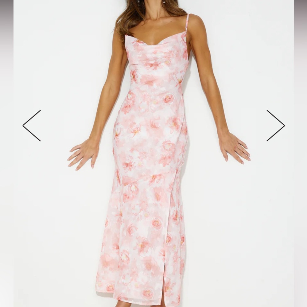 Xs pink floral dress